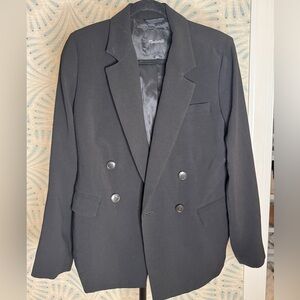 Madewell Double-Breasted Black Women’s Blazer